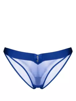 Agent Provocateur трусы-стринги Caity из тюля, синий
