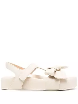 AGL босоножки Jane с бантом, нейтральный цвет