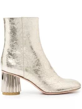 AGL ботильоны с эффектом металлик, золотистый