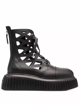 AGL ботинки с вырезами, черный