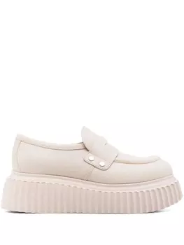 AGL лоферы Dany на платформе, нейтральный цвет