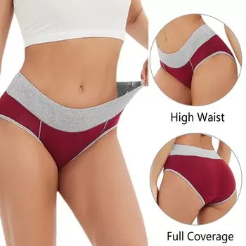 Agnes Orinda Женское эластичное нижнее белье с высокой посадкой, 5 пакетов Agnes Orinda