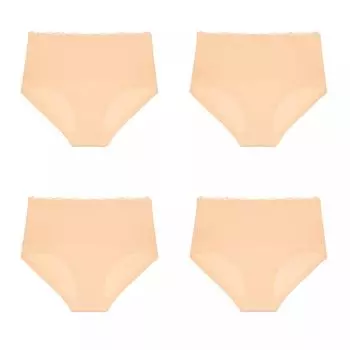 Agnes Orinda Женское нижнее белье Эластичные кружевные удобные трусы с высокой посадкой, 3 упаковки Agnes Orinda