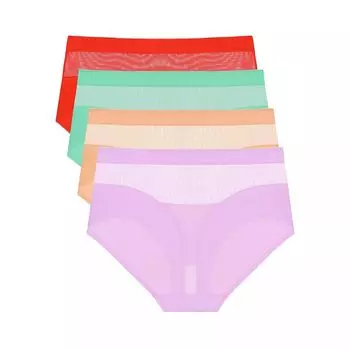 Agnes Orinda Женское нижнее белье, кружевные трусики со средней талией, мягкие трусы для женщин, 1 упаковка Agnes Orinda