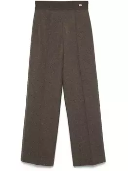 Agnona меланжевые брюки, коричневый