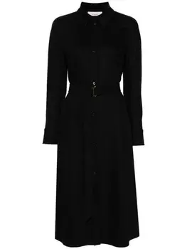 Agnona платье с логотипом, черный