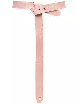 Agnona ремень из зернистой кожи, розовый