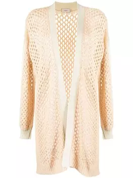 Agnona сетчатый кардиган, серый