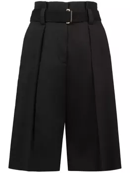 Agnona шорты с поясом, черный