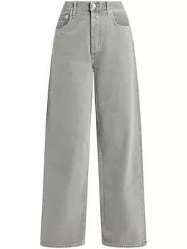 AGOLDE хлопковые джинсы с высокой посадкой, серый