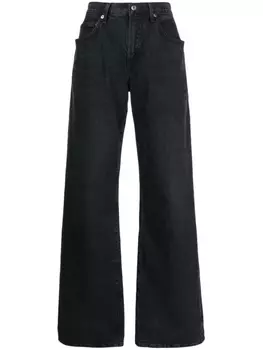 AGOLDE расклешенные джинсы Fusion, черный