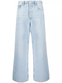 AGOLDE широкие джинсы с завышенной талией, черный