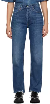 AGOLDE Синие джинсы с узкой талией в стиле 90-х