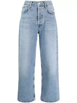 AGOLDE укороченные джинсы Ren Jean с завышенной талией, синий