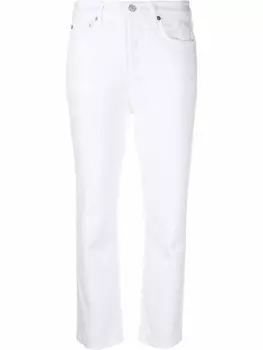 AGOLDE укороченные джинсы с завышенной талией, белый