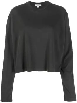 AGOLDE укороченный топ с длинными рукавами, зеленый