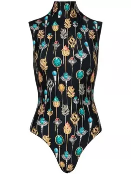 Agua By Agua Bendita купальник Cascada Ornamento, черный