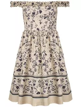 Agua By Agua Bendita мини-платье Achiote, нейтральный цвет