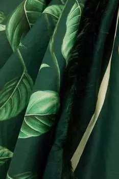 AGUA BY AGUA BENDITA + NET SUSTAIN Парео из хлопка с принтом Orqudea, зеленый