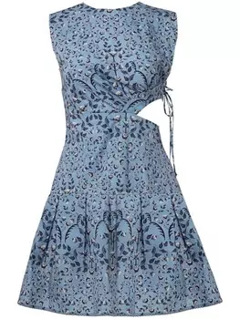 Agua By Agua Bendita otoo Sueo мини-платье, синий