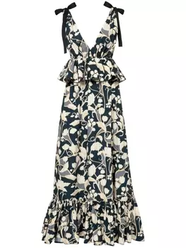 Agua By Agua Bendita платье макси Infinito Perla, синий