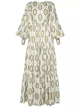 Agua By Agua Bendita платье макси Nuez Calado, белый