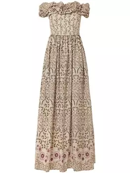 Agua By Agua Bendita платье миди Espliego Sueo, желтый