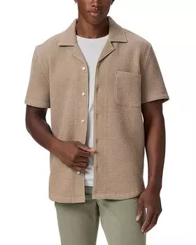 Агура Хлопковая Рубашка в Вафельную Клетку PAIGE, коричневый/бежевый