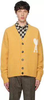 AI Paris Желтый Кардиган Ami De Cur горчичный AMI Paris