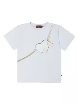 Aigner футболка с графичным принтом, синий