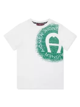 Aigner футболка с логотипом, белый