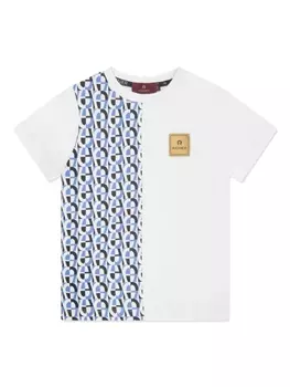 Aigner футболка с монограммой, белый