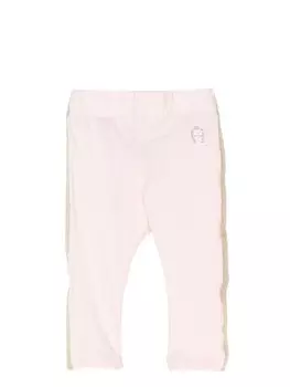 Aigner Kids легинсы со стразами, розовый