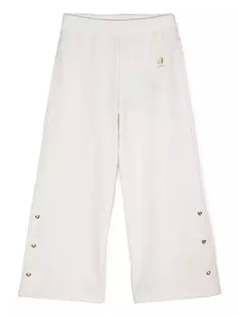 Aigner Kids спортивные штаны из джерси с сердечками, нейтральный цвет