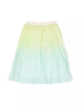 Aigner Kids юбка с эффектом градиента, зеленый