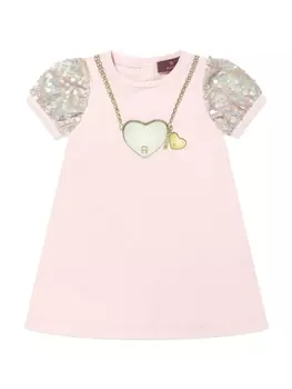 Aigner платье с пайетками, розовый