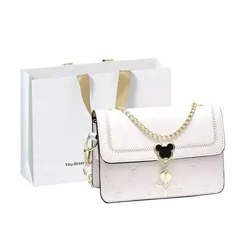 Aini Rabbit Женская сумка через плечо, Рисовая голова - белая обложка Blue Spell + подарочный пакет