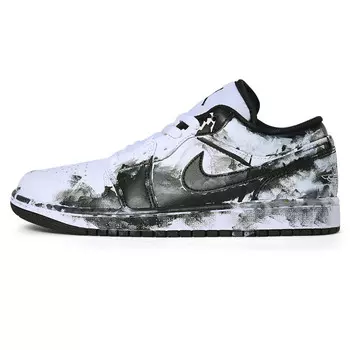Air 1 Скейтборд Кроссовки Мужские Низкие черный Jordan