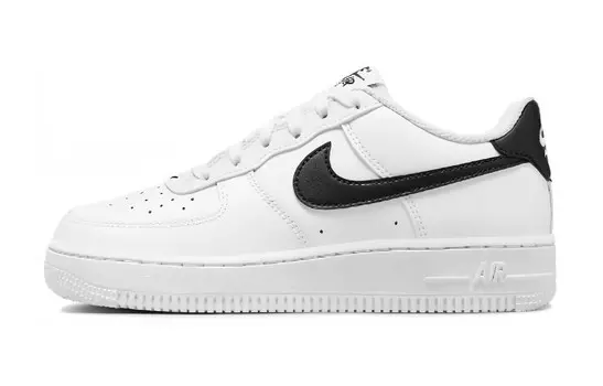 Air Force 1 GS «Белый черный» Nike, белый/черный