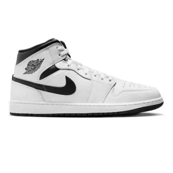 Air Jordan 1 Mid Jordan мужская баскетбольная обувь, черный/белый