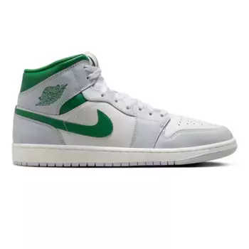 Air Jordan 1 Mid Jordan мужская баскетбольная обувь, белый/зеленый