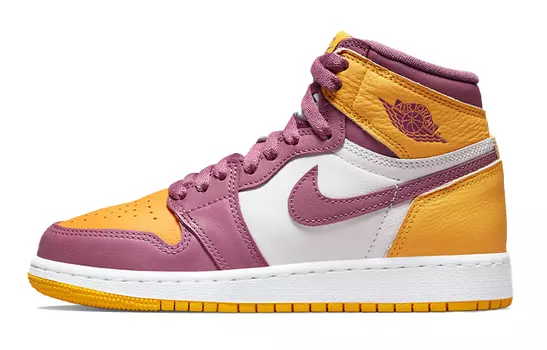 Air Jordan 1 Retro High OG "University Gold и Light Bordeaux" (GS)