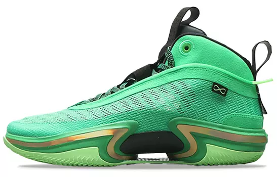 Air Jordan 36 PF зеленый и золотой