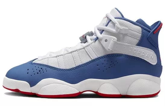 Air Jordan 6 Rings 'White True Blue' GS