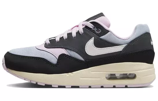 Air Max 1 Антрацитово-розовый Foam GS, кроссовки, кроссовки Nike, розовый/черный