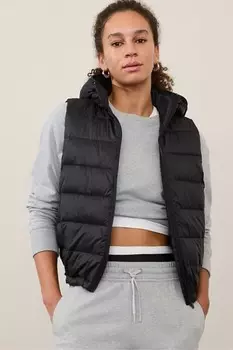 Aire стеганый жилет куртка Athleta, черный