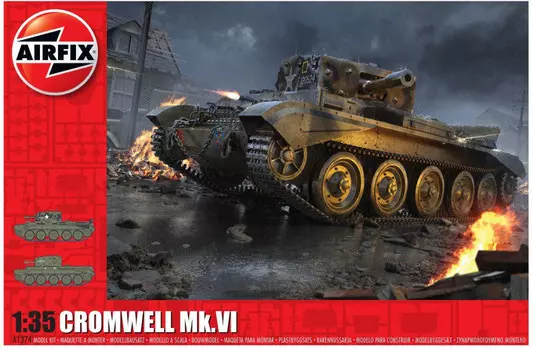Airfix, Cruiser Mk.VIII A27M Cromwell Mk.VIGXP-782274, Пластиковая модель