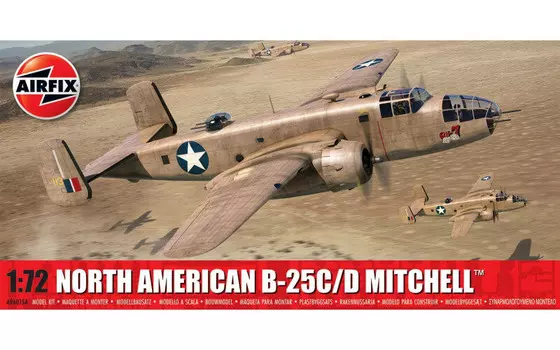 Airfix, комплект модели, North American B-25c/d Mitchell 1/72