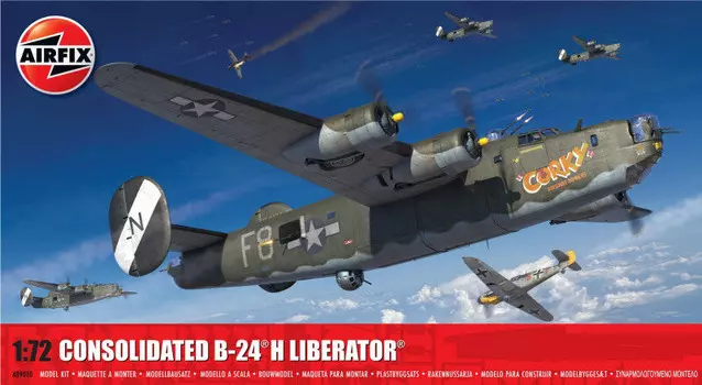 Airfix, Пластиковая модель, Consolidated B-24 H Liberator, 1/72