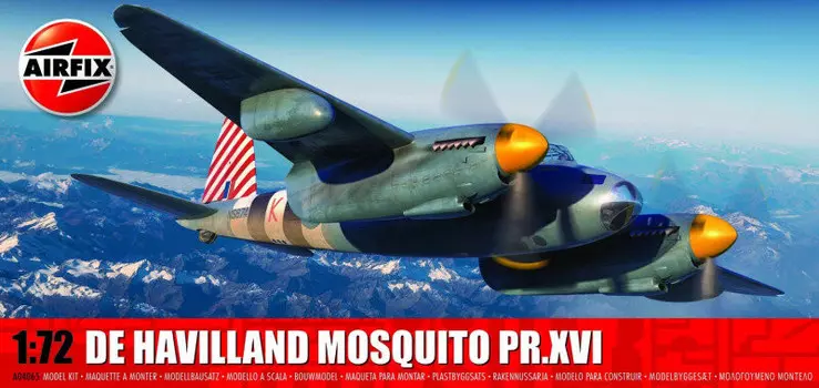 Airfix, пластиковая модель De Havilland Mosquito PR.XVI 1/72